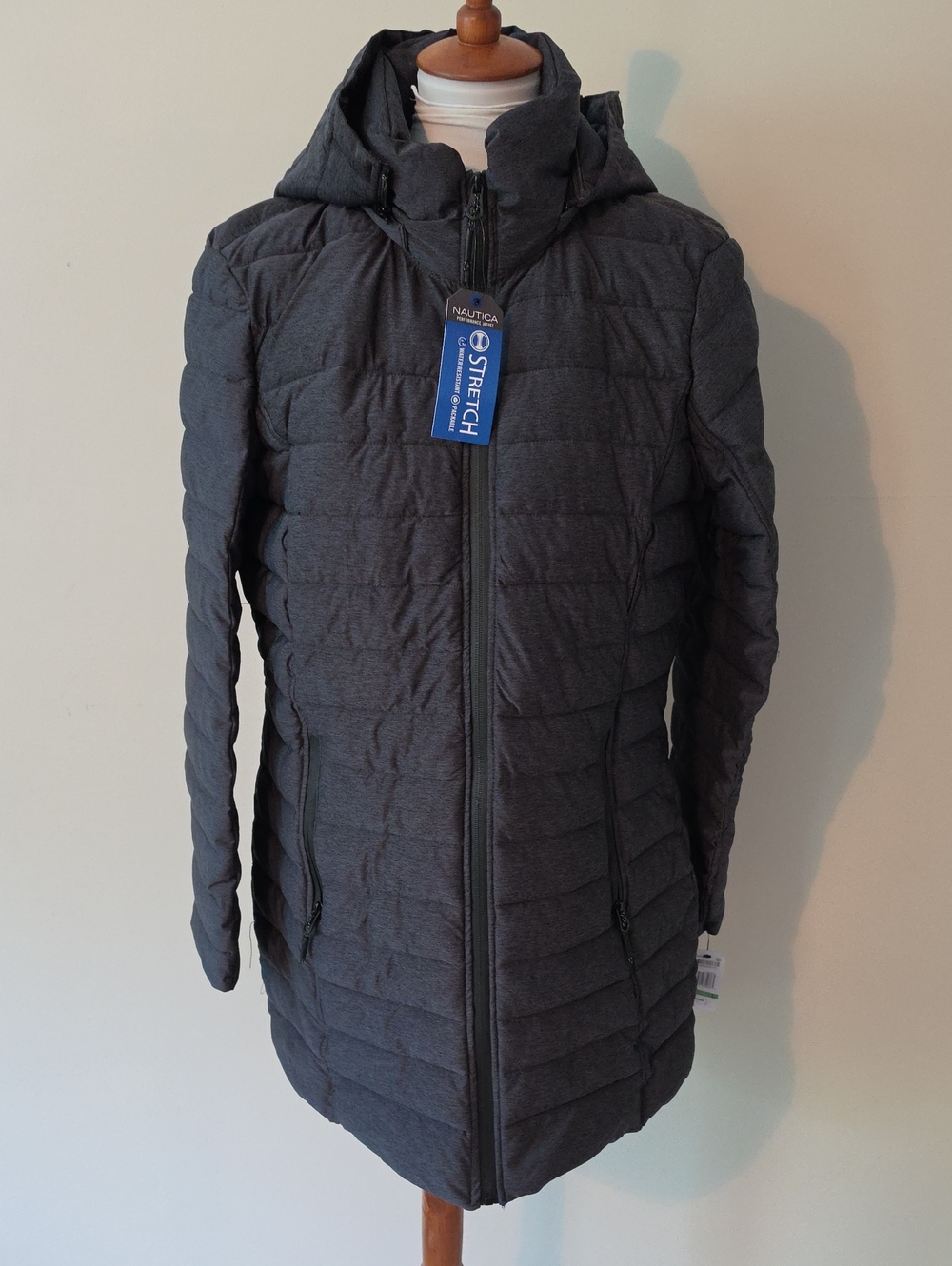 Nautica Dark Gray Full Zip  Brand New Winter Jacket